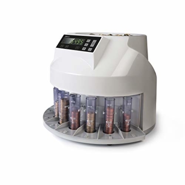 Safescan 1250 geldzählmaschine - automatischer münzzähler und sortierer für Euro Münzen - 4