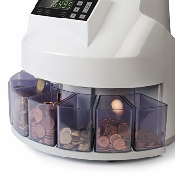Safescan 1250 geldzählmaschine - automatischer münzzähler und sortierer für Euro Münzen - 7
